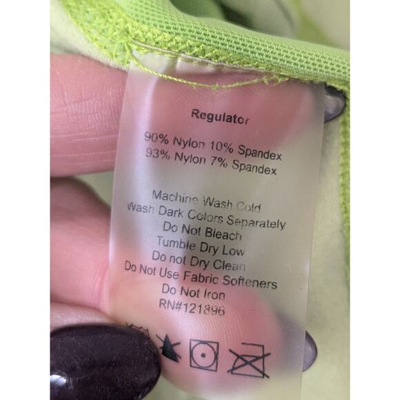 TITLE NINE Women's Size Large 1/2 Zip Pullover Running Activewear Yellow Blue - Picture 6 of 8